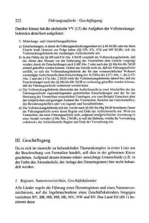222-227, III. Geschäftsgang