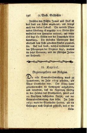 II. Kapitel. Regierungsform und Religion.
