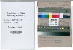 Entnazifizierung Heinrich Ernsting , geb. 12.02.1908 (Werkmeister)