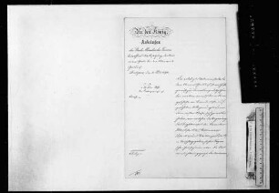 Stellen und Personal (1896-1899)