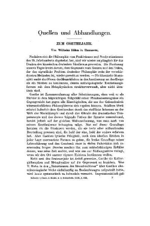 Zum Goethejahr