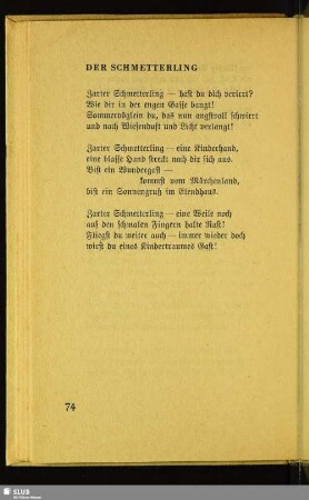 Der Schmetterling