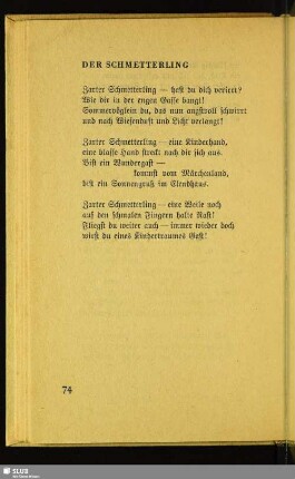 Der Schmetterling