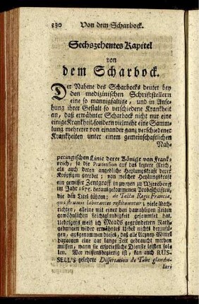 Sechszehentes Kapitel von dem Scharbock.