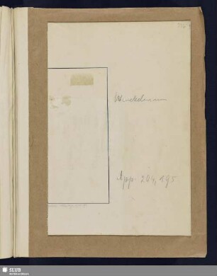 Nr. 195. Winckelmann, Johann Joachim