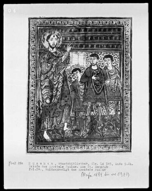 Briefe des Apostels Paulus (enge Beziehungen zur Ada-Gruppe) — Heidenpredigt des Apostels Paulus, Folio 7verso