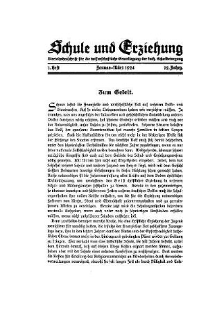 Zum Geleit