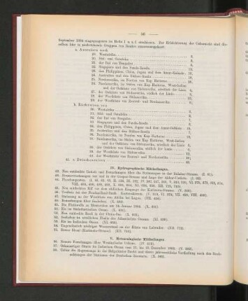 IV. Hydrographische Mittheilungen.