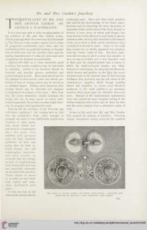 The jewellery of Mr. and Mrs. Arthur Gaskin
