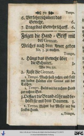 Folgen die Hand-Griff mit der Grenat.