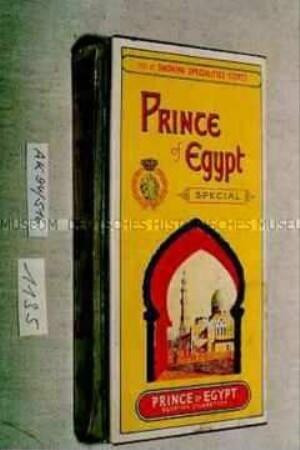 Blechdose für 50 Stück "PRINCE of EGYPT SPECIAL EGYPTIAN CIGARETTES"