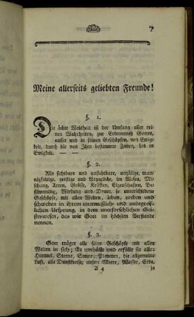 Meine allerseits geliebten Freunde!