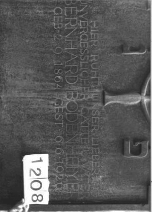 Grabstein 1208 (Detailaufnahme 2)