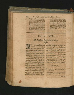 Caput XIII. De Casibus Conscientiae circa Festa.