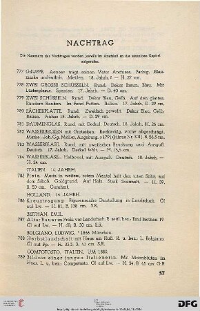 XVII. Nachtrag (Nr. 777-813)