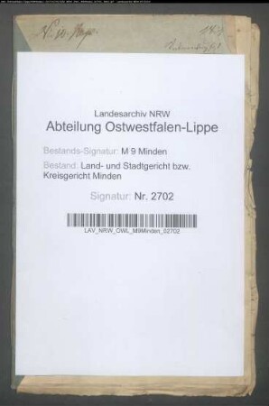 Erblasser: Vogeler, Henriette, geb. Arning: