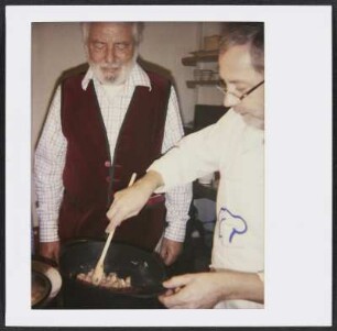 Wolfram Siebeck und Otto Fehrenbacher beim Mahlberger Kochkurs