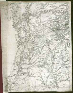 WHK 33 Krieg mit Frankreich 1792-1805: Karte der Region zwischen Coimbra und Castelo Branco, um 1810