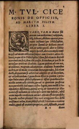 M. Tvllii Ciceronis Opera, 9. Tertivs Tomvs Ciceronis De Philosophia : Continens De Officiis libros III., Laelium: siue, De Amicitia librum I., Catonem Maiorem: siue, De Senectute librum I., De Paradoxis Stoicorum librum I.