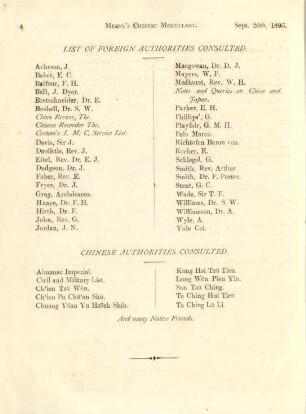 List of foreign authorities consulted