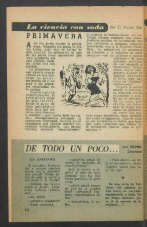 Primavera : La ciencia con soda