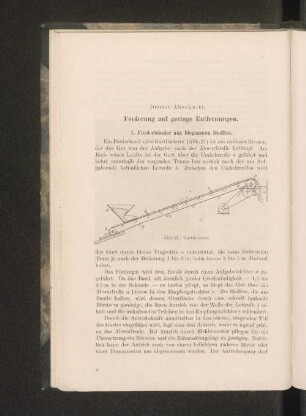 Dritter Abschnitt. Förderung auf geringe Entfernungen.