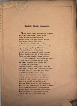 Poetae incogniti Carmen epicum, inscriptum Orestis tragoedia : quod ex codicibus Bongarsiano et Ambrosiano