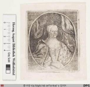 Bildnis Christine Luise, Herzogin zu Braunschweig-Lüneburg-Wolfenbüttel, geb. Prinzessin zu Oettingen