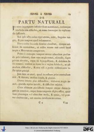 De Partu Naturali.