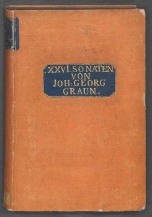 [Sammelhandschrift] 26 Sonaten
