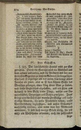 IV. Der Schiffer.