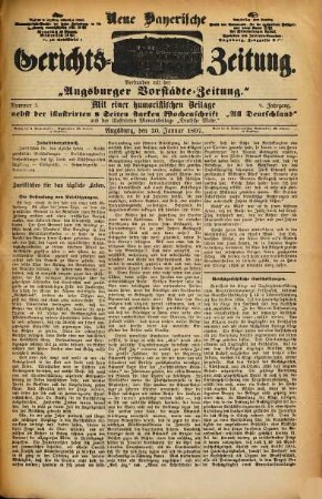 Neue bayerische Gerichts-Zeitung. 1897 = Jg. 9