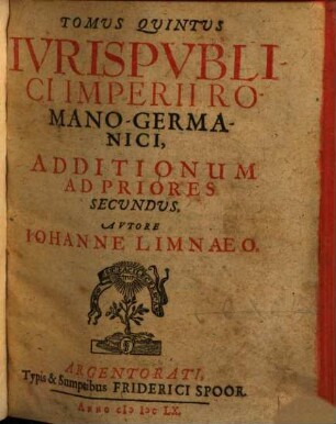 Tomvs ... Ivris Pvblici Imperii Romanogermanici, Quintus. Additionum Ad Priores Secundus