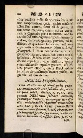 22-37, Decas 2da Propositionum