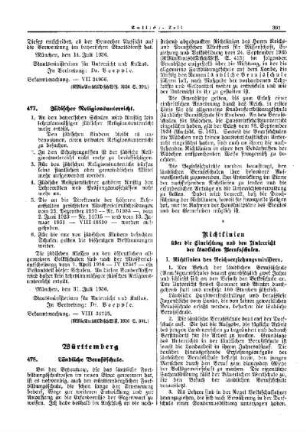 Jüdischer Religionsunterricht : [Amtliche Erlasse der Unterrichtsverwaltungen der anderen Länder] ; [Bayern] ; [Amtlicher Teil]