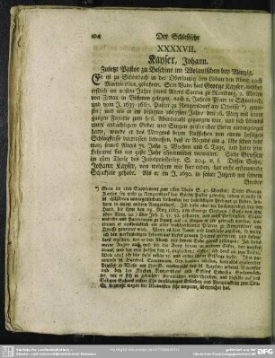 XXXXVII. Kayser, Johann