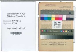 Entnazifizierung Heinrich Ingensand , geb. 02.03.1900 (Werkmeister)