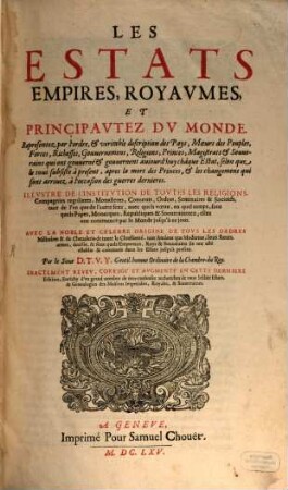 Les Estats, Empires et Principautez du Monde