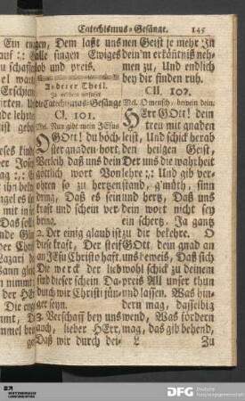 Anderer Theil. In welchem verfasset die Catechismus-Gesänge