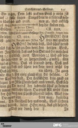 Anderer Theil. In welchem verfasset die Catechismus-Gesänge