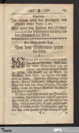 Der fünffzehende Tag.