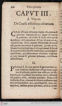 Caput III. De Causa efficiente actionum
