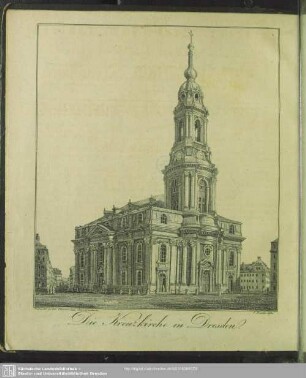Die Kreuzkirche in Dresden