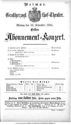 Abonnement=Konzert