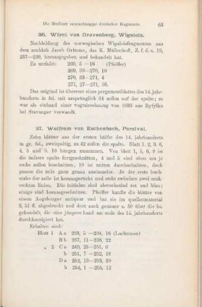 37. Wolfram von Eschenbach, Parzival.