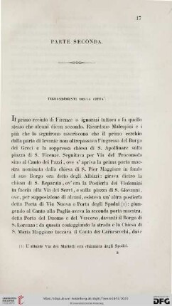 Parte seconda: Ingrandimenti della città