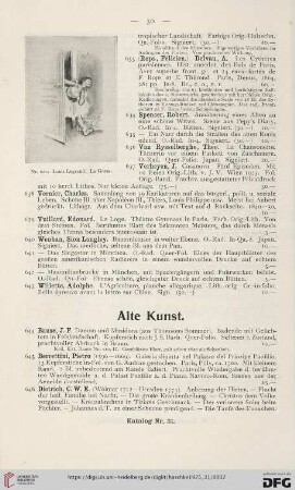 Alte Kunst (Nr. 644 - 659)