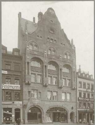 Billing, Hermann; Pforzheim, Marktplatz 4; Haus Beckh - Straßenfassade (Ansicht)