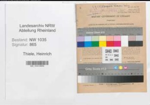 Entnazifizierung Heinrich Thiele , geb. 22.04.1900 (Steiger)