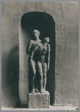 Modell Grabkapelle Thyssen mit Pietà I, 1925/26, Ton